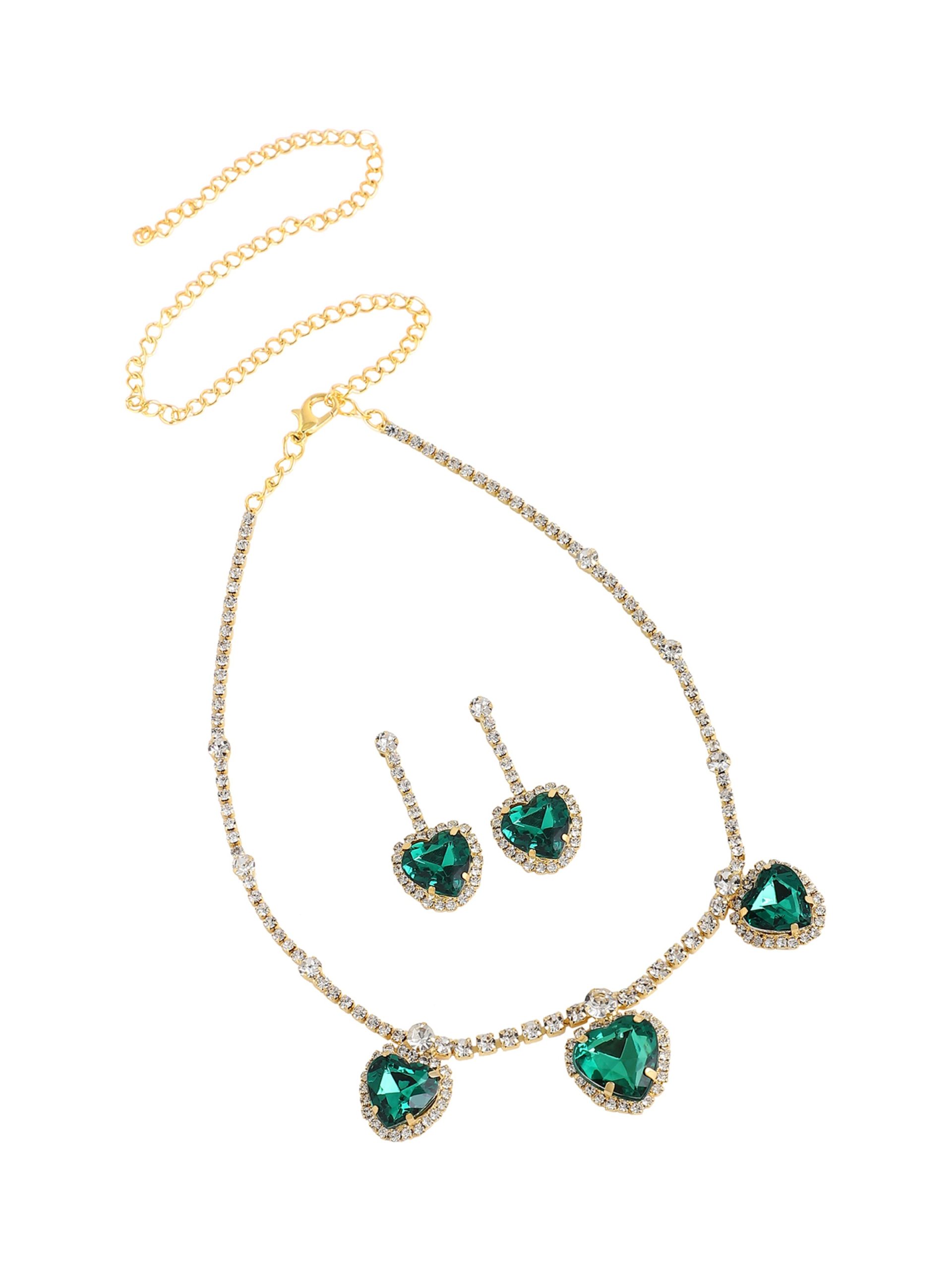 Conjunto de joyería 'Supreet' SOHI en Esmeralda 17732911 Trato en línea