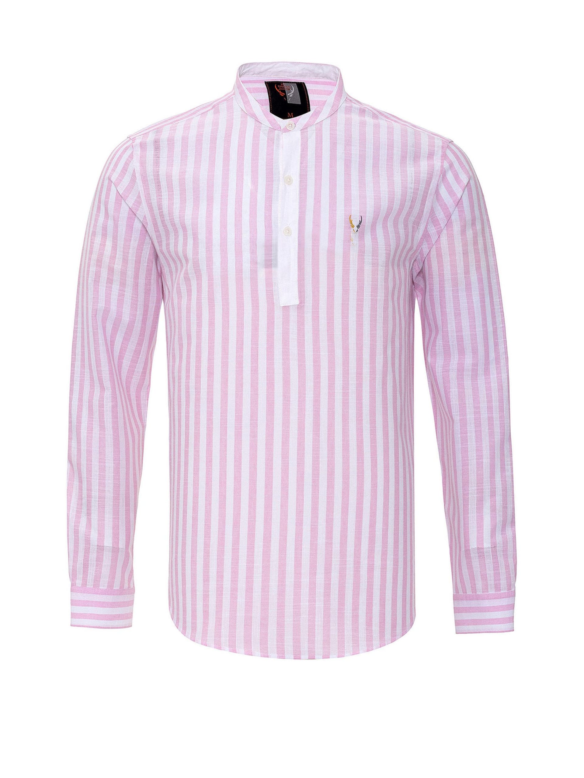 Ajuste regular Camisa By Diess Collection en Rosa, Blanco 17484584 Suministro