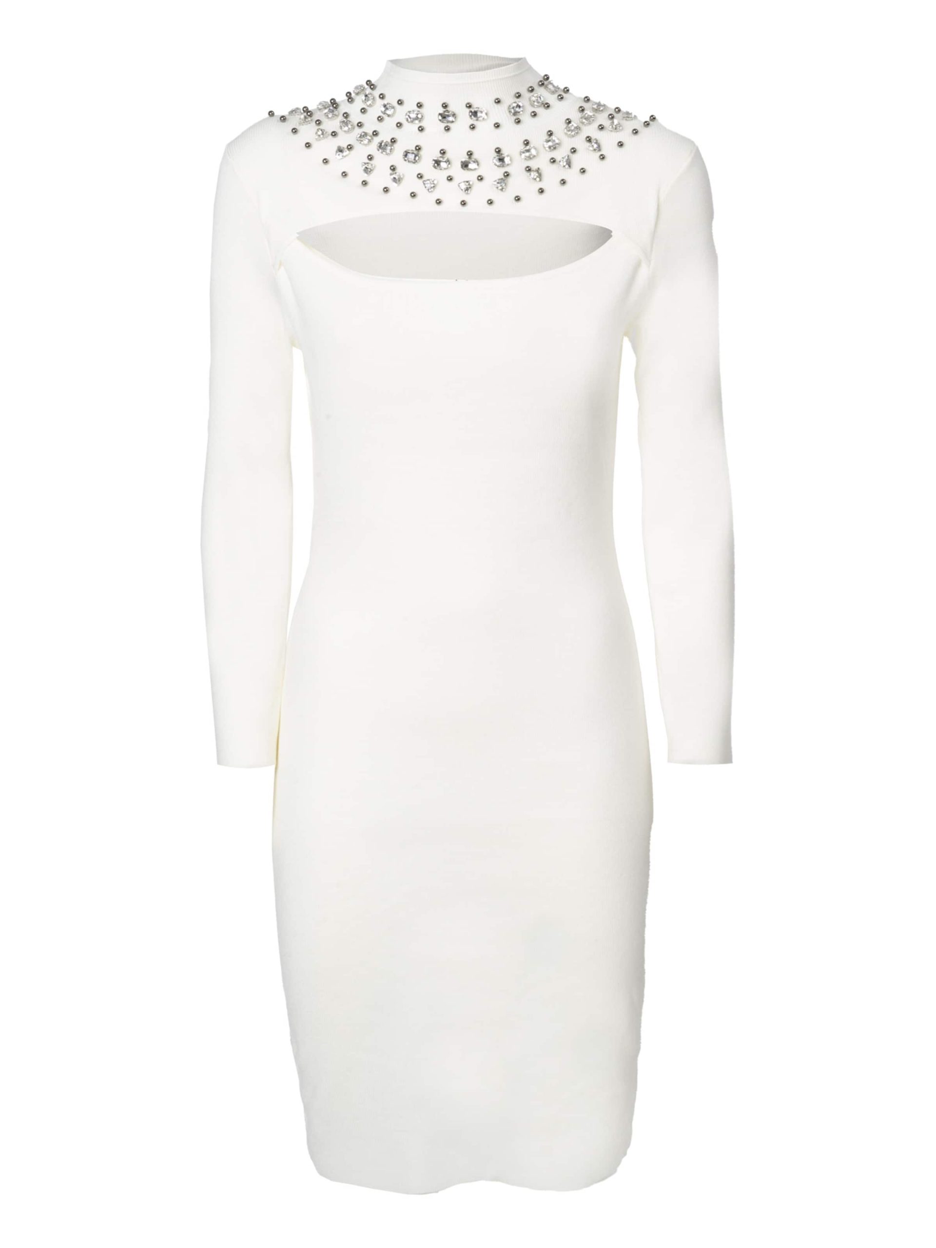 Vestido de punto Influencer en Offwhite 18001360 Oferta