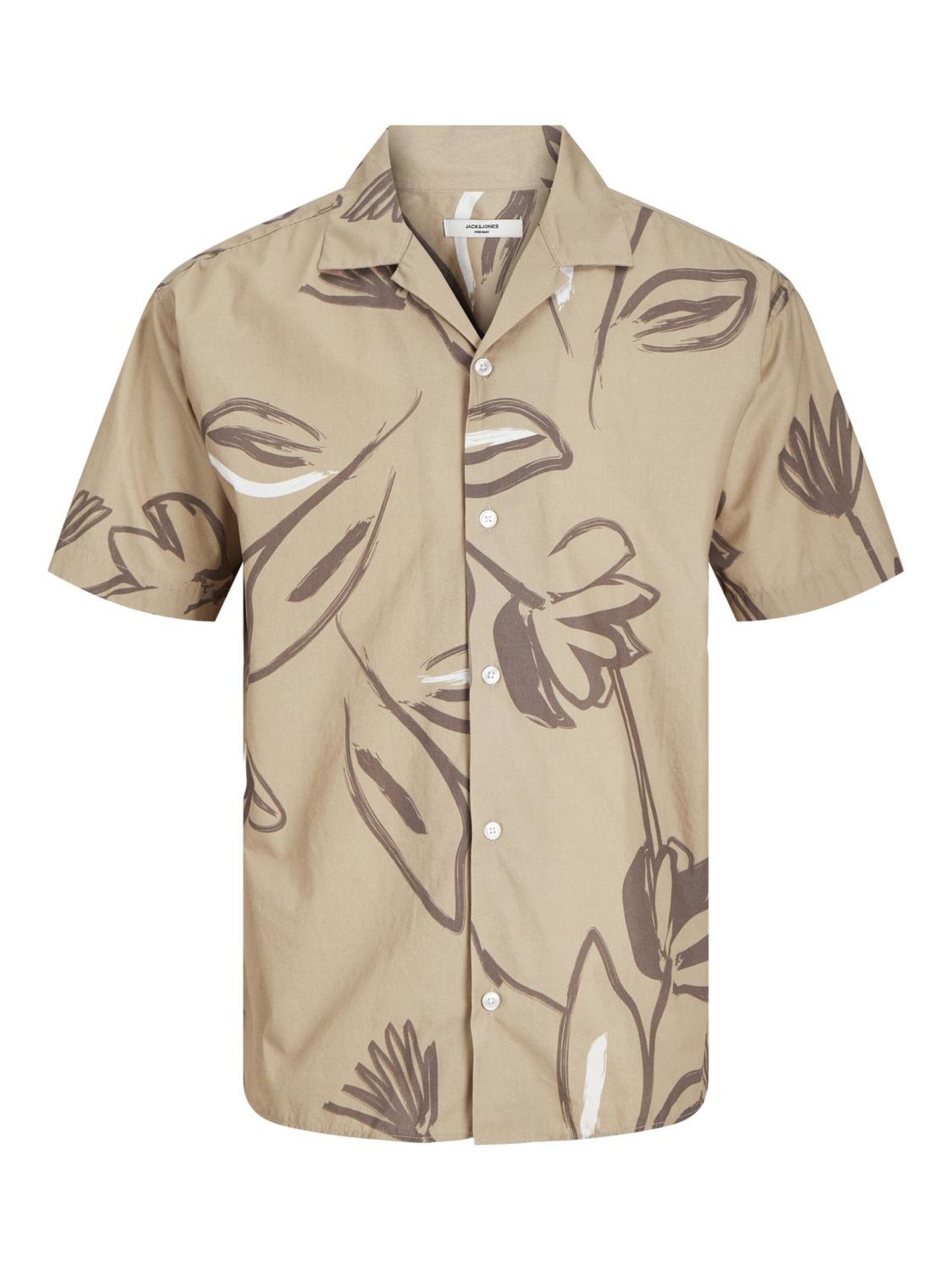 Ajuste confortable Camisa 'Palma Resort' JACK & JONES en Beige 17825318