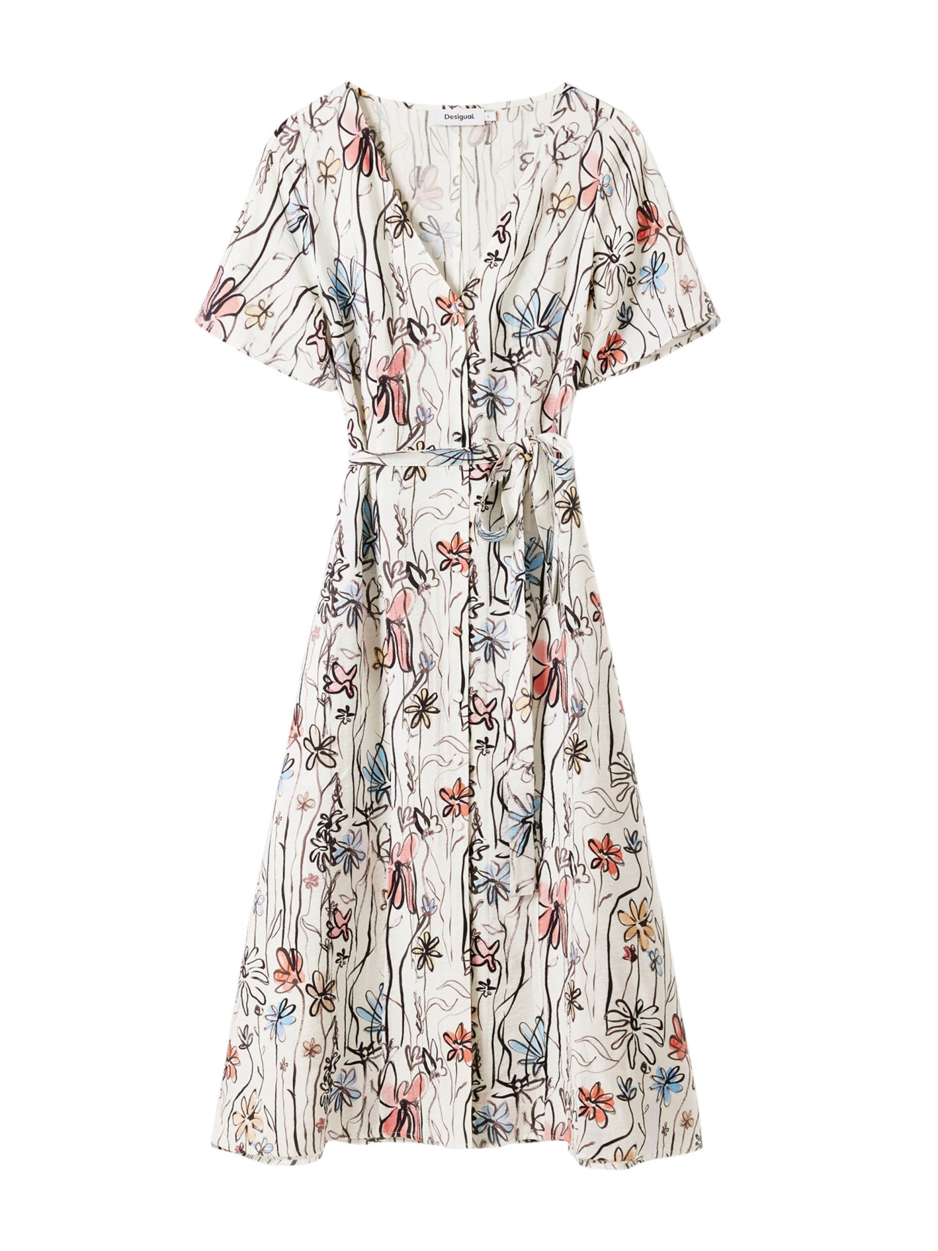 Vestido Desigual en Blanco 17853231 Barato