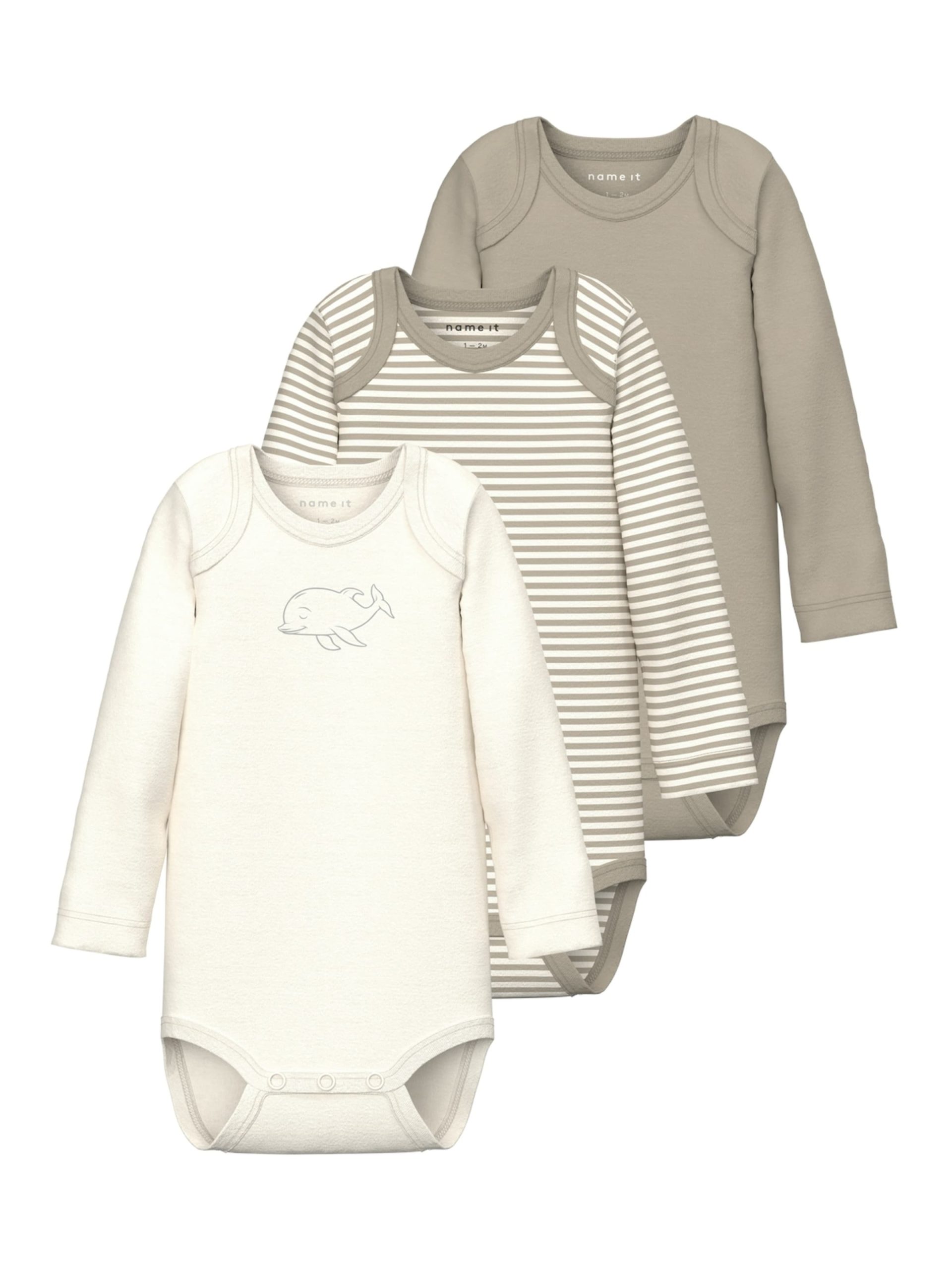 Pijama entero/body NAME IT en Crema, Beige Oscuro 18018397 Oferta caliente