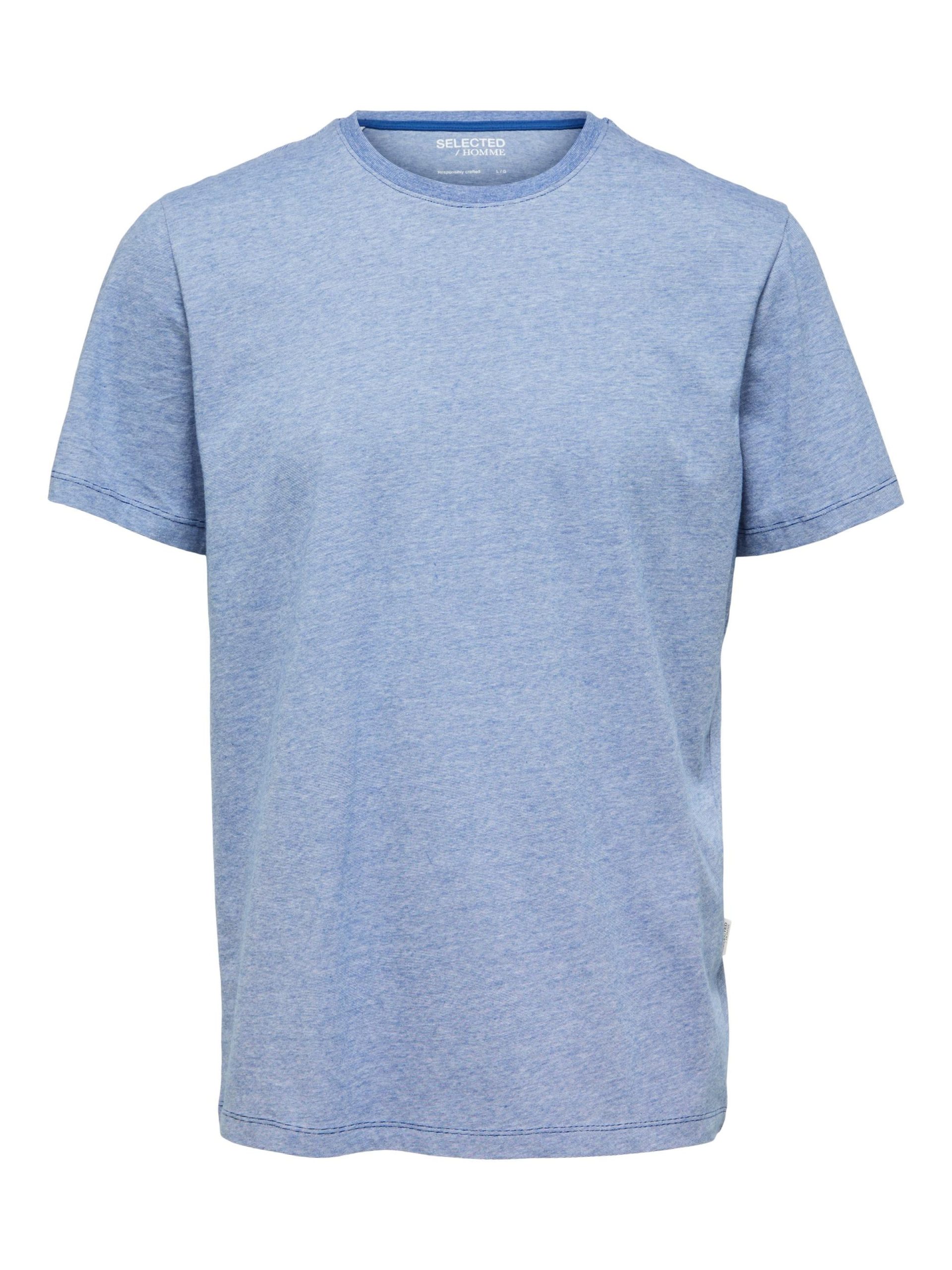 Camiseta 'SLHAspen' SELECTED HOMME en Azul Moteado 8780061 Disponible ahora