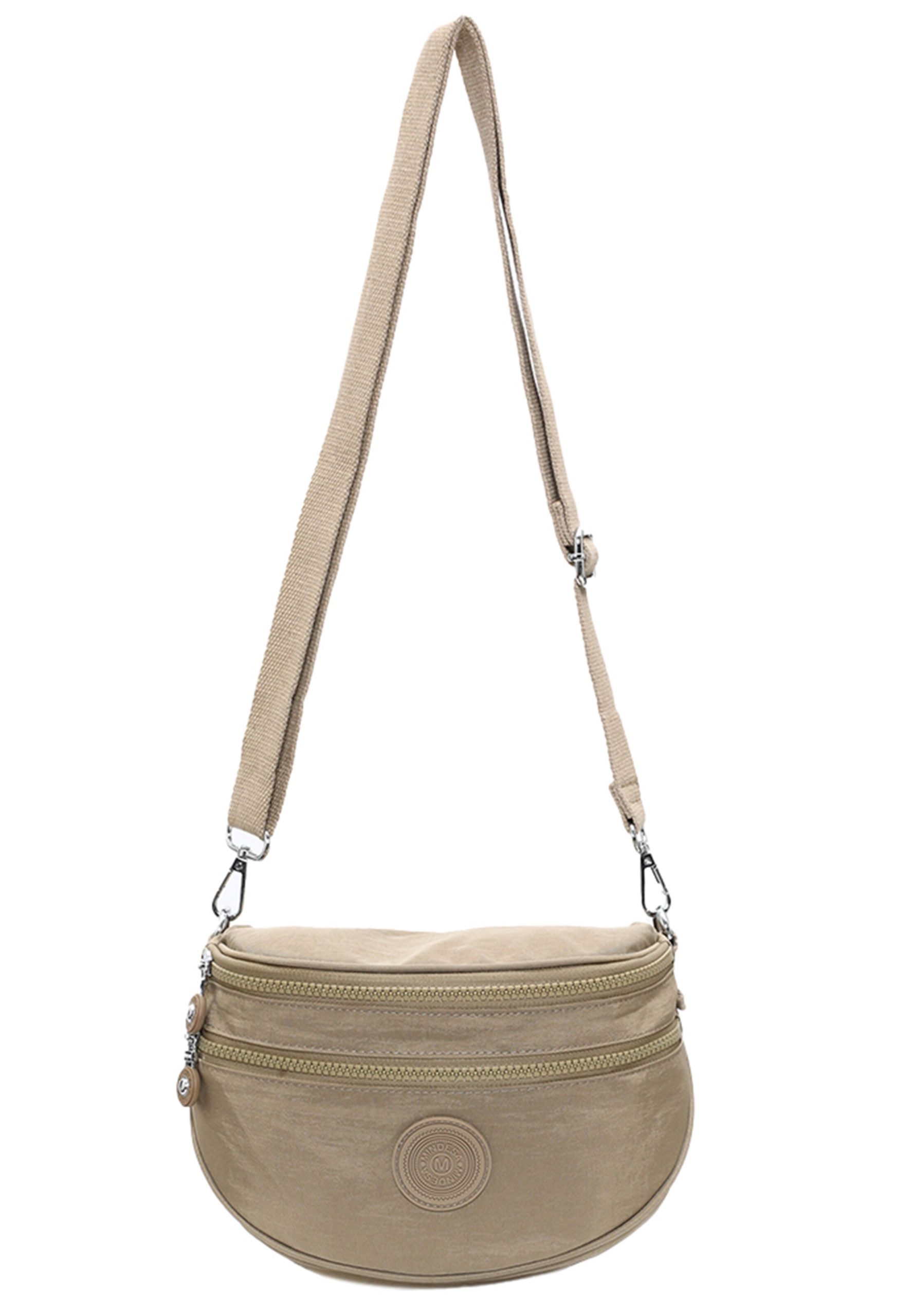 Bolso de hombro Mindesa en Caqui 17608326