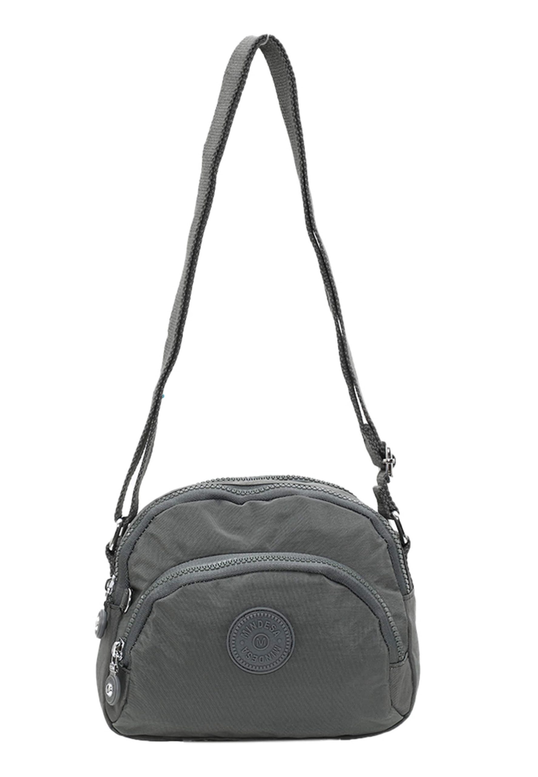 Bolso de hombro Mindesa en Gris Oscuro 17609437 Suministro