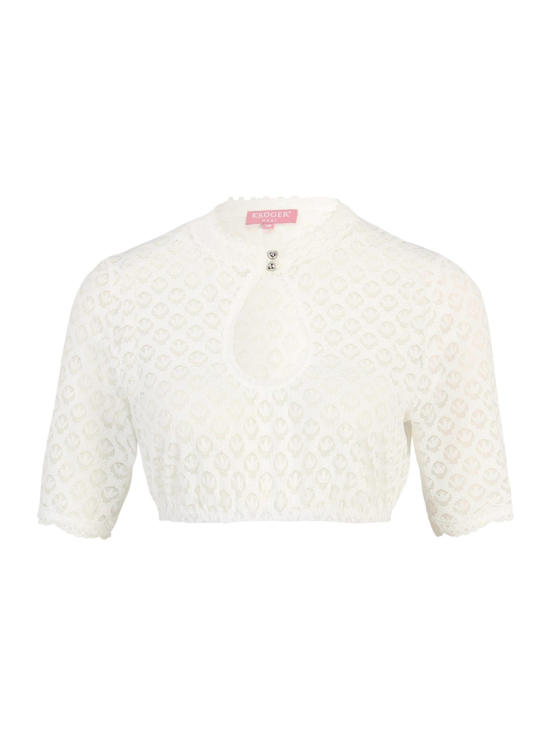 Blusa tradicional Krüger Madl en Blanco Lana 17538747 En línea
