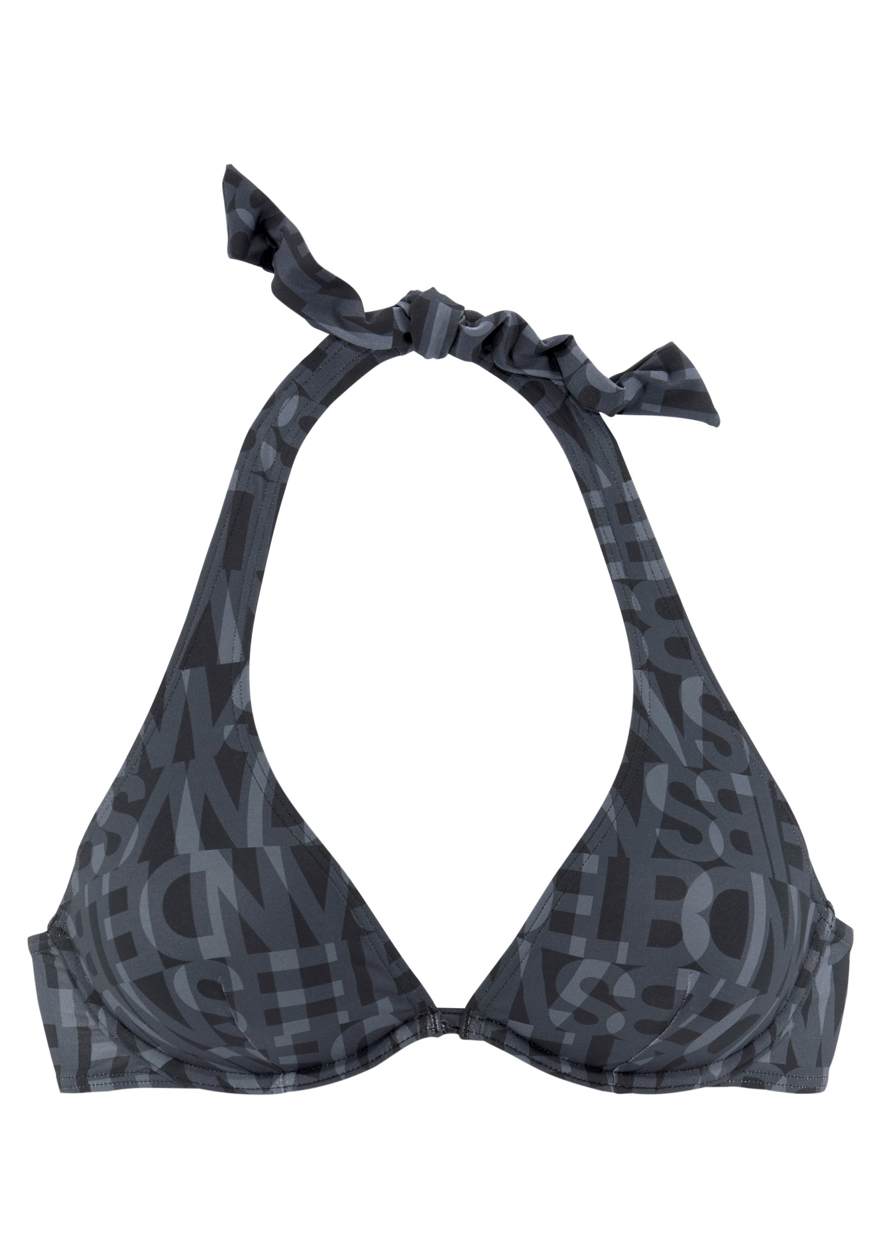 Triángulo Top de bikini Elbsand en Negro Moteado 17941477 Trato en línea