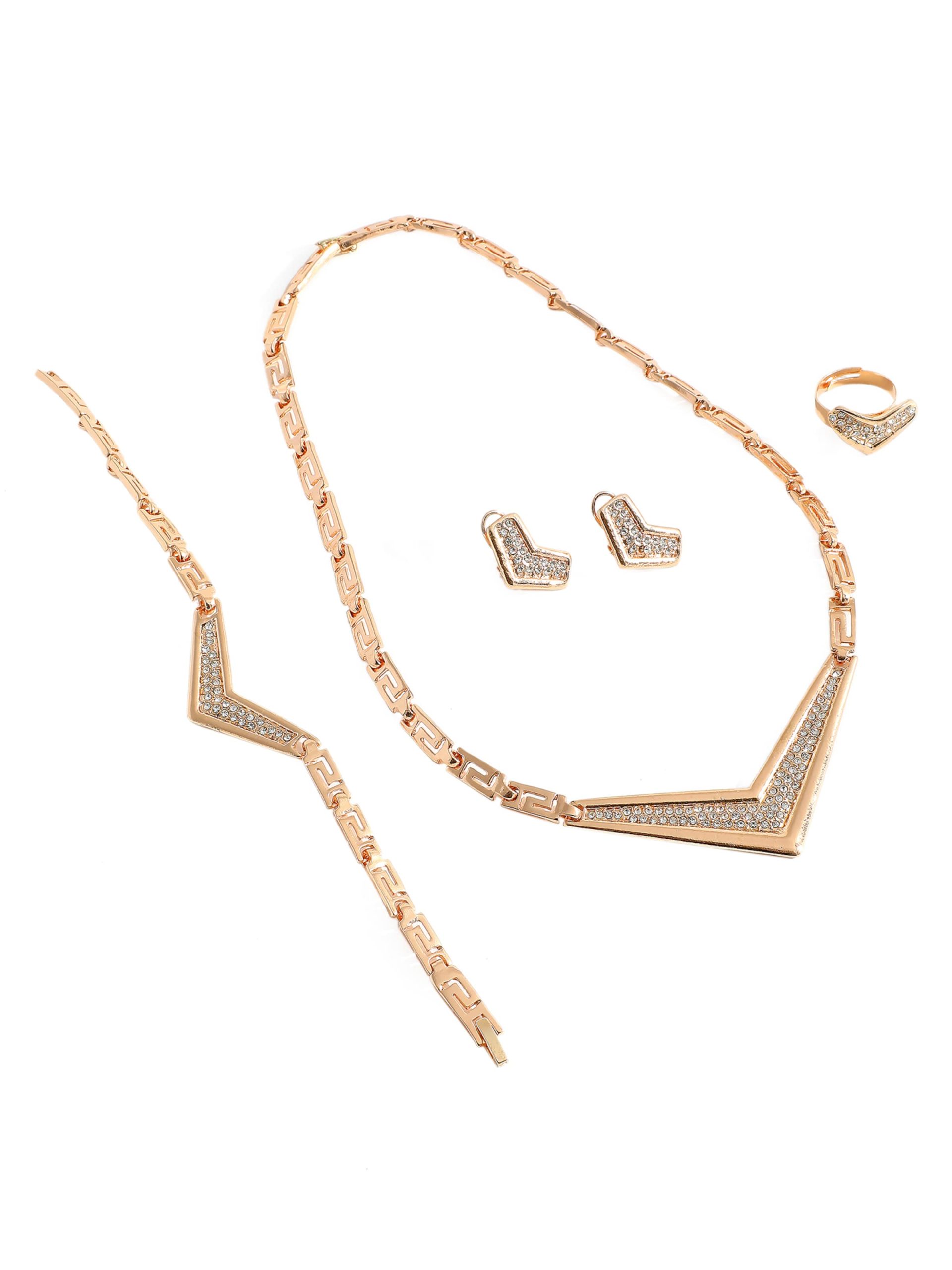 Conjunto de joyería 'Sunil' SOHI en Oro 17793630 Descuento