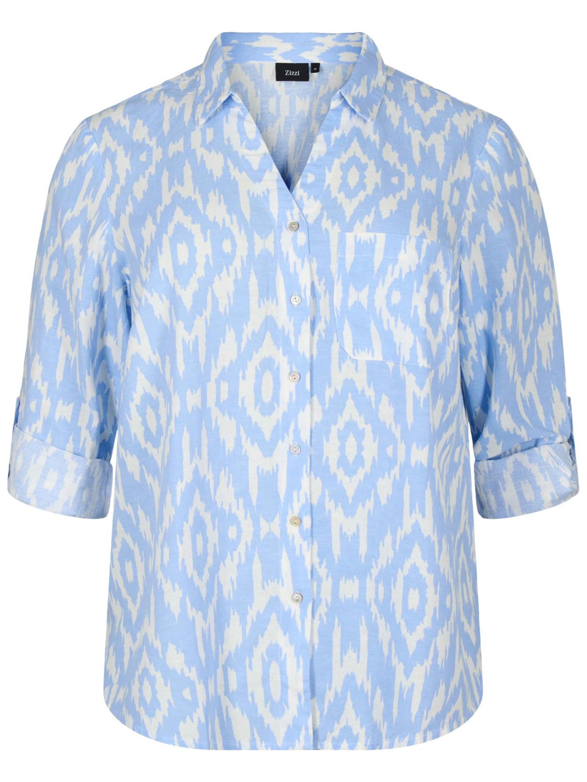 Blusa 'Vellie' Zizzi en Azul 17558958 Liquidación