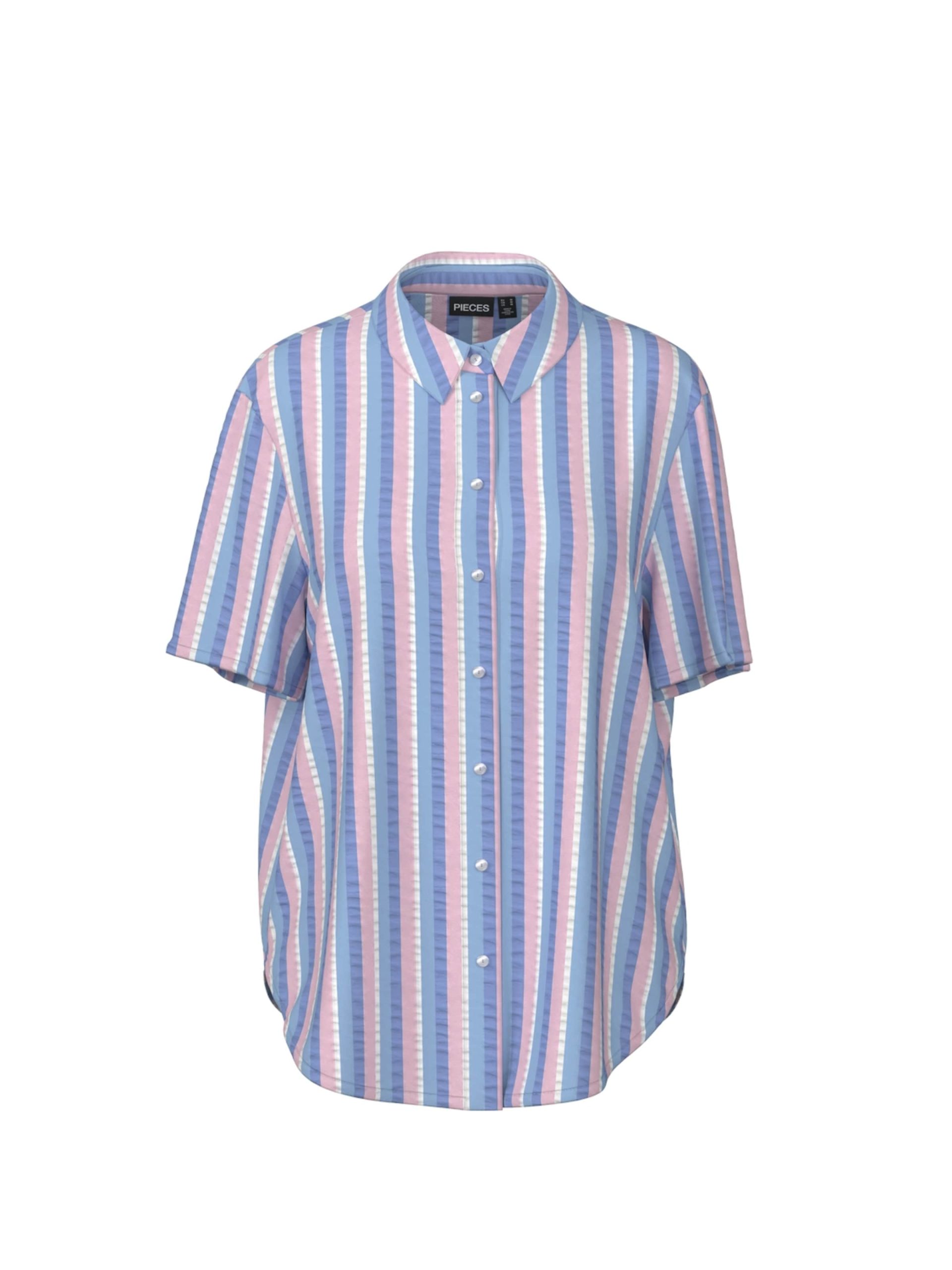 Blusa 'PCAitlyn' PIECES en Azul, Azul Claro 17554573 Barato
