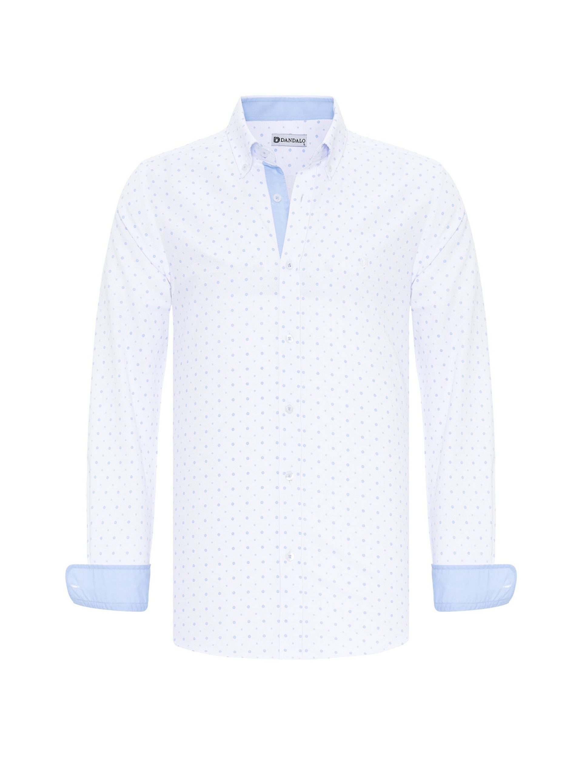 Ajuste regular Camisa Dandalo en Azul Claro, Blanco 17485468